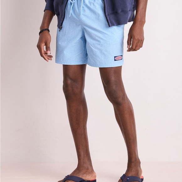 Vineyard Vines Sky Blue Swim Trunks - Picture 1 of 3